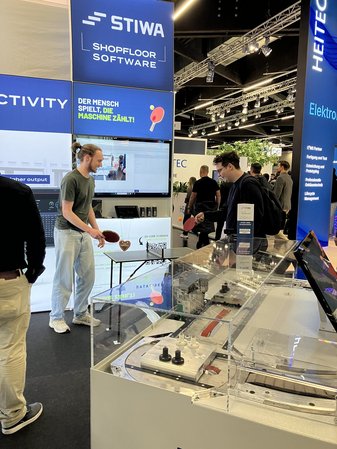 STIWA-Stand: KI-Tischtennis 