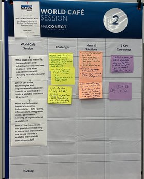World Café on scaling Industrial AI in manufacturing operations.